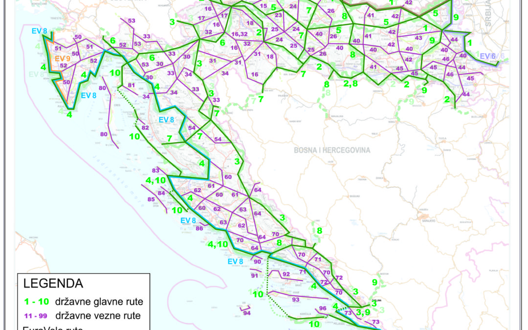 Biciklističke rute u Hrvatskoj